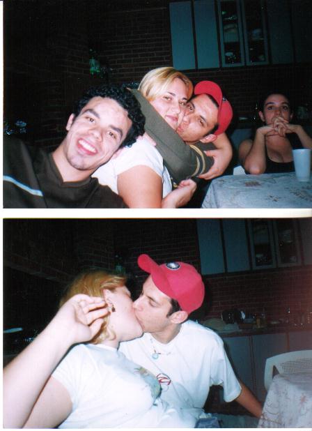 Goiaba beijando a Tati